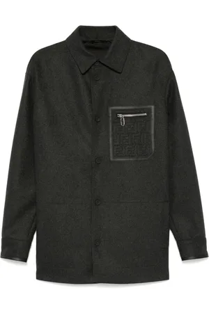 Fendi Felted shirt jacket