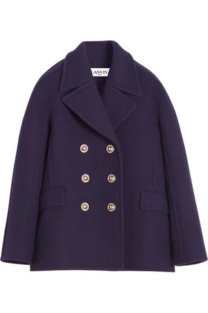 Lanvin Double-breasted wool peacoat