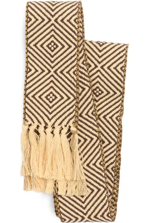 VALENTINO GARAVANI Interwoven fringed scarf