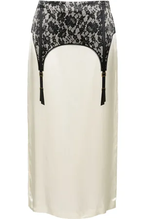 Moschino Lingerie-print midi skirt