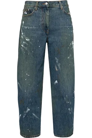 Helmut Lang Painted wide-leg jeans