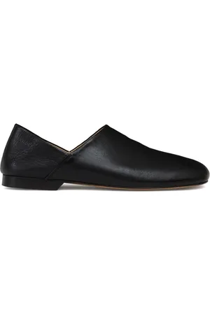 LEMAIRE Folding-heel leather slippers