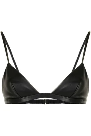 FLEUR DU MAL Vegan leather triangle bra