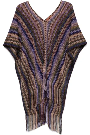 Missoni Signature-zigzag-woven poncho