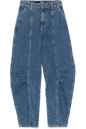 ROTATE Logo-appliqué jeans