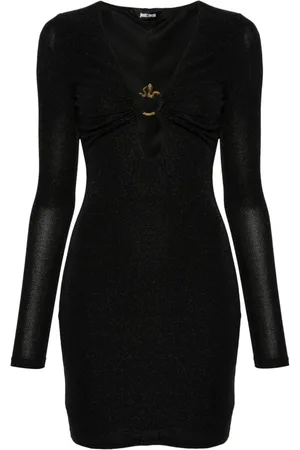 Roberto Cavalli Snake-detail mini dress