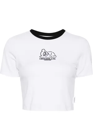 Chocoolate Flocked logo t-shirt