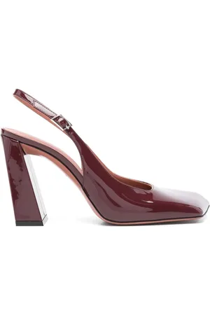 Amina Muaddi 95mm Charlotte slingback pumps