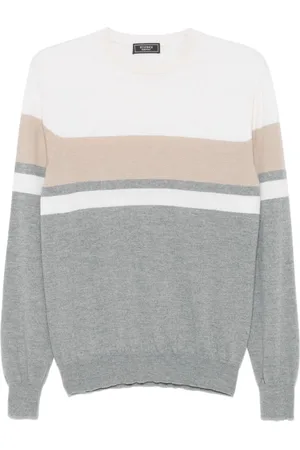 PESERICO SIGN Stripe-detailed sweater