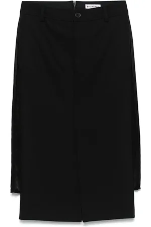 Balenciaga Layered midi skirt