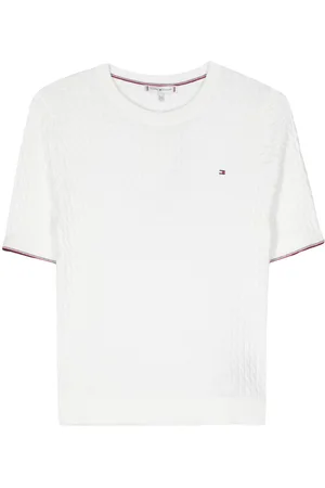 Tommy Hilfiger Logo-embroidered knitted top