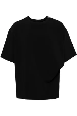 SONGZIO Asymmetric-draped T-shirt