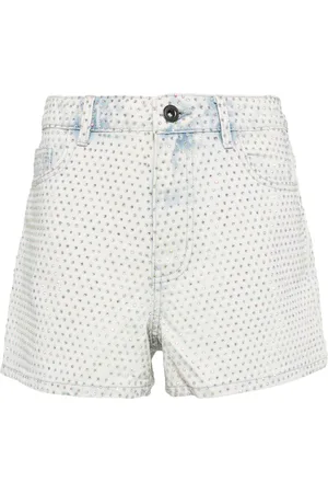 Self-Portrait Rhinestone fenim shorts