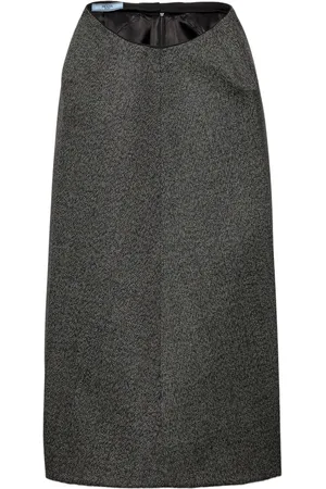 Prada Mouliné midi skirt
