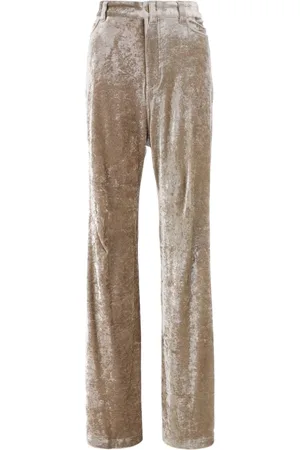 Balenciaga Velvet wide-leg trousers