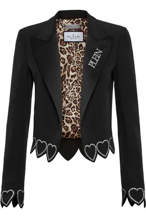 Philipp Plein Heart-embellished blazer