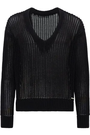 Dsquared2 Open-knit V-neck jumper