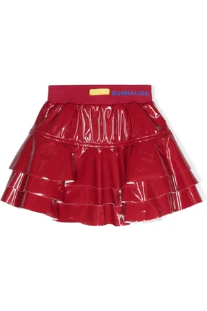 MONNALISA Ruffled high-waist miniskirt