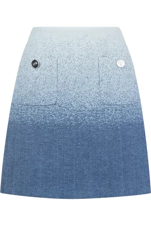 PORTS 1961 Gradient-effect A-line skirt