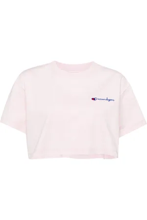 Ground Zero Logo-embroidered cropped T-shirt