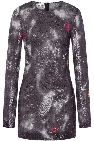 Moschino Astral pattern mini dress