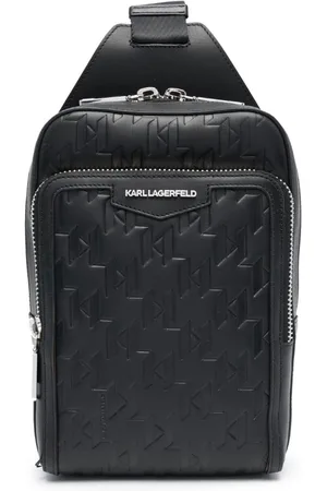 Karl Lagerfeld K/Loom leather sling bag