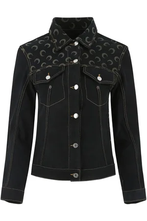 Marine Serre Moon-print denim jacket