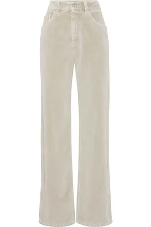 Brunello Cucinelli Mid-rise cotton trousers