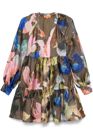 STINE GOYA Aquarelle Garden-print dress