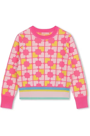 Billieblush All-over four leaf clover sweater