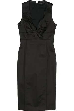 Gucci 2000s V-neck midi dress