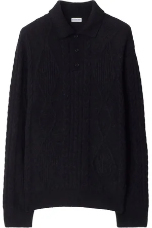 Burberry Aran cable-knit jumper