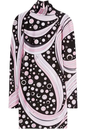 Puccini Fontane-print mini dress