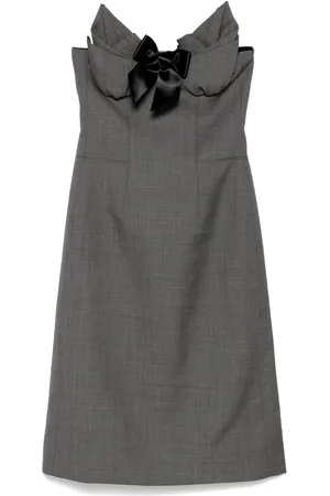 Shushu/Tong Embellished-bustier midi dress
