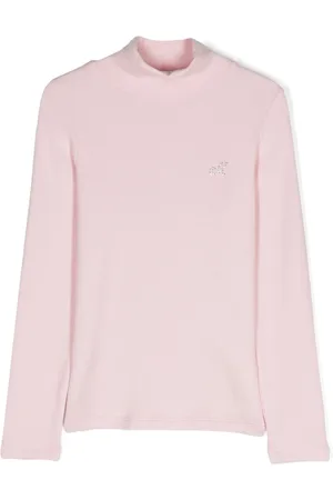 MONNALISA Fine-ribbed turtleneck top