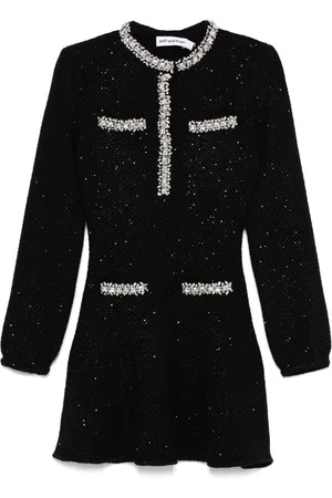 Self-Portrait Sequin knit mini dress