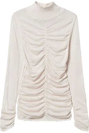 Twin-Set Gathered high neck jumper