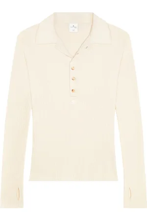 Courrèges Cotton-wool blend polo shirt