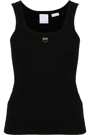 Pinko Calcolatore logo-print tank top