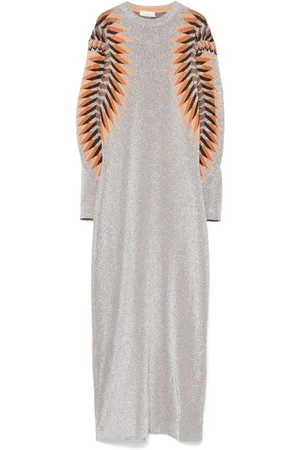 Paco rabanne Lurex jacquard maxi dress