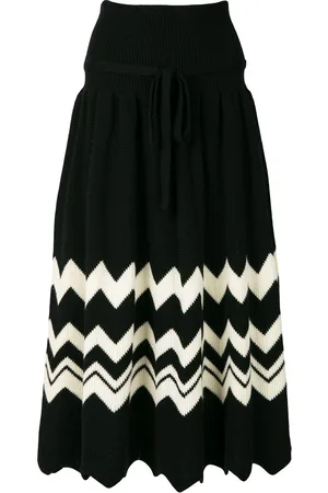 Comme des Garçons 1989 zig-zag knitted skirt