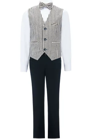 M. Moustache Ruggero striped vest set