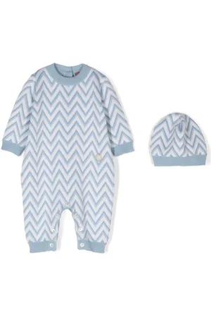 Missoni Chevron-knit babygrow (set of two)