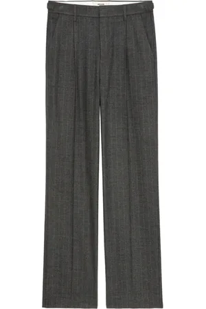 Zadig & Voltaire Checkered pressed-crease trousers