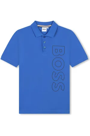 HUGO BOSS Logo-print piqué-weave polo shirt