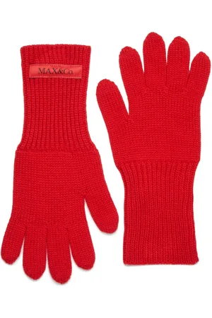 MAX&Co. Kids Logo-patch knitted gloves