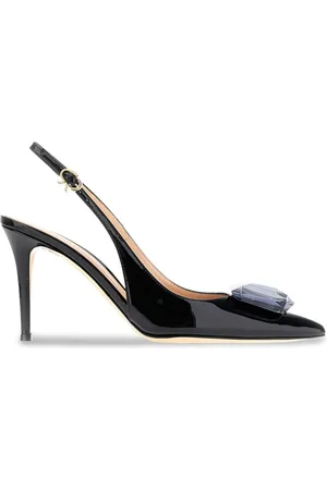 Gianvito Rossi 85mm leather Jaipur pumps