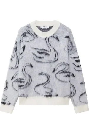 Msgm Printed knit jumper