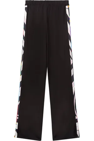 Puccini Abstract-print trim trousers
