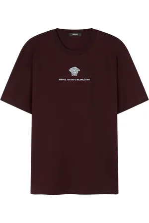 VERSACE Medusa Milano embroidered T-shirt